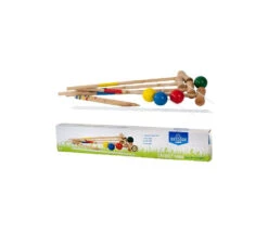 Jeu De Croquet Adulte/enfant 77 Cm En Bois 4 Joueurs