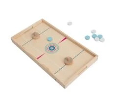 Jeu De Palets 2 Côtés : Hockey Foot Et Cible Tout En Bois