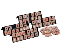Jeu De Rummy De Voyage Tuiles En Bois