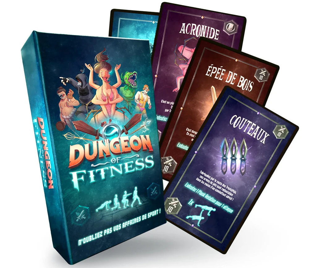 Jeu Dungeon Of Fitness - Jeu De Cartes Sportif