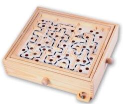 Jeu Grand Labyrinthe En Bois 34 X 30 X 8 Cm
