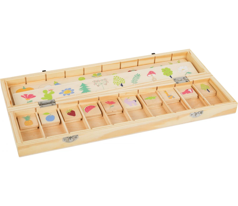 Boite De Tri Bois Nature, Animaux, Fruits, Légumes – Image 3