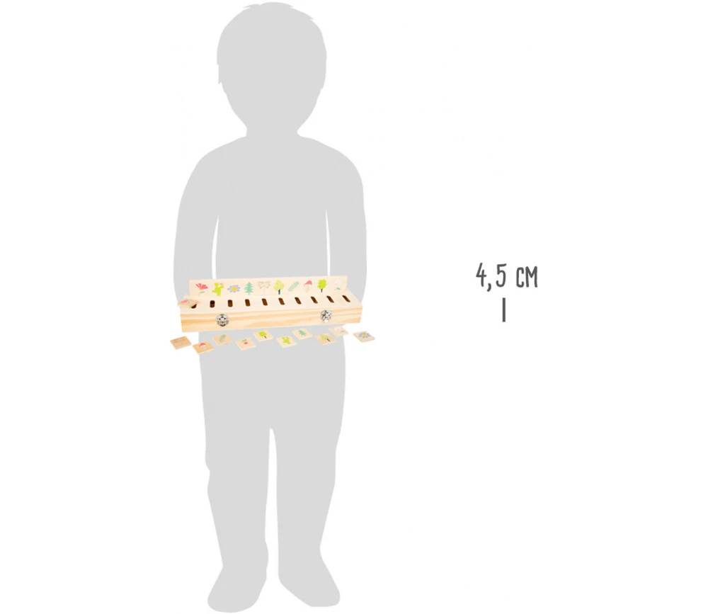 Boite De Tri Bois Nature, Animaux, Fruits, Légumes – Image 8