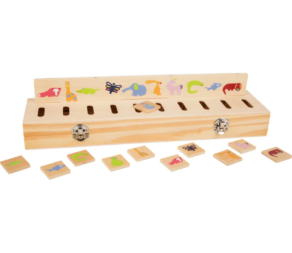 Boite De Tri Bois Nature, Animaux, Fruits, Légumes – Image 9