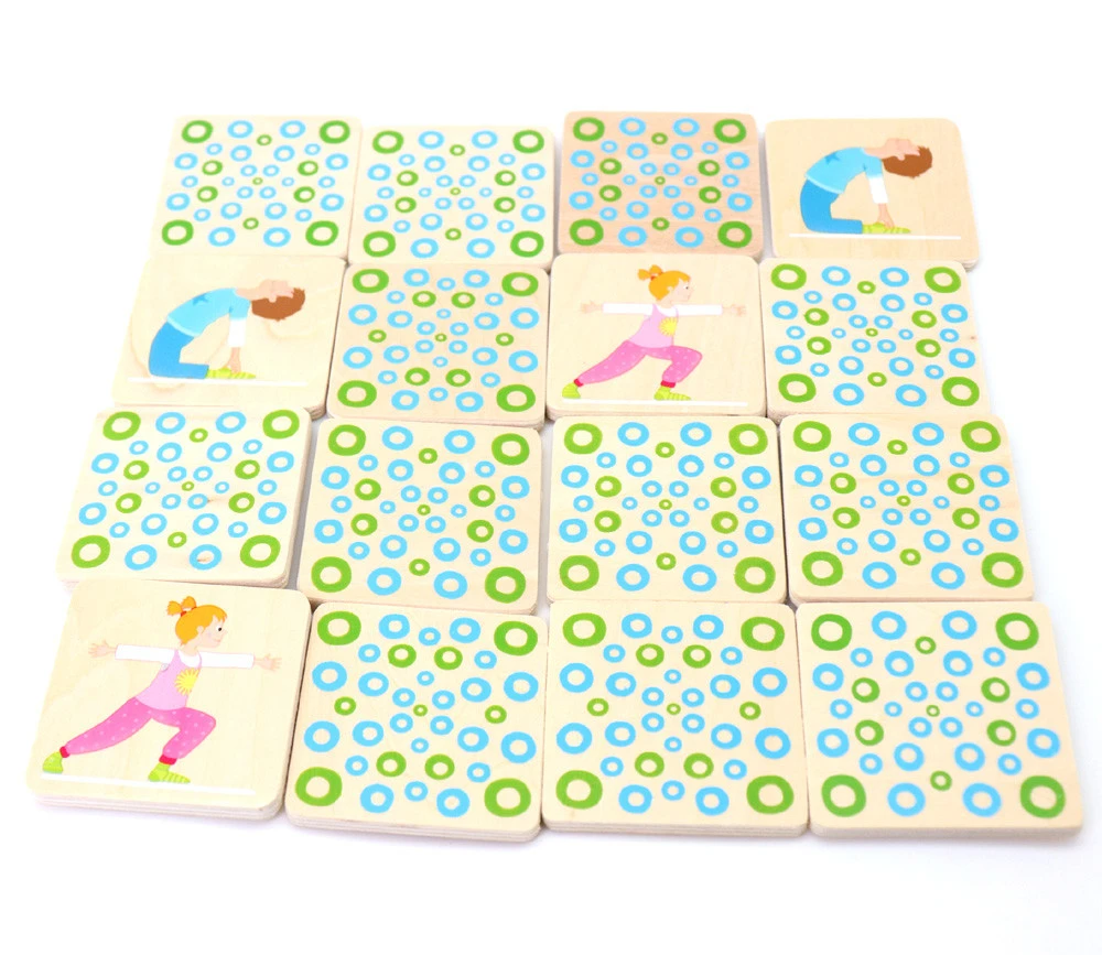 Jeu Mémo En Bois - La Gymnastique – Image 3