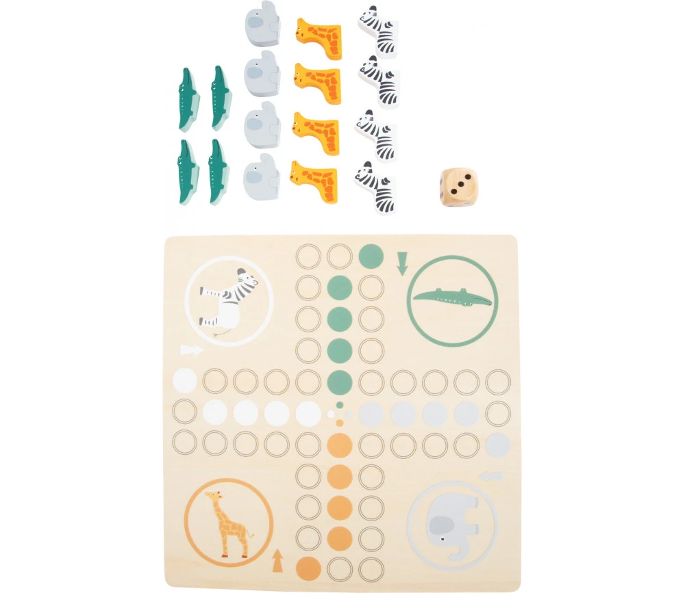 Jeu Petits Chevaux En Bois Version Safari – Image 2