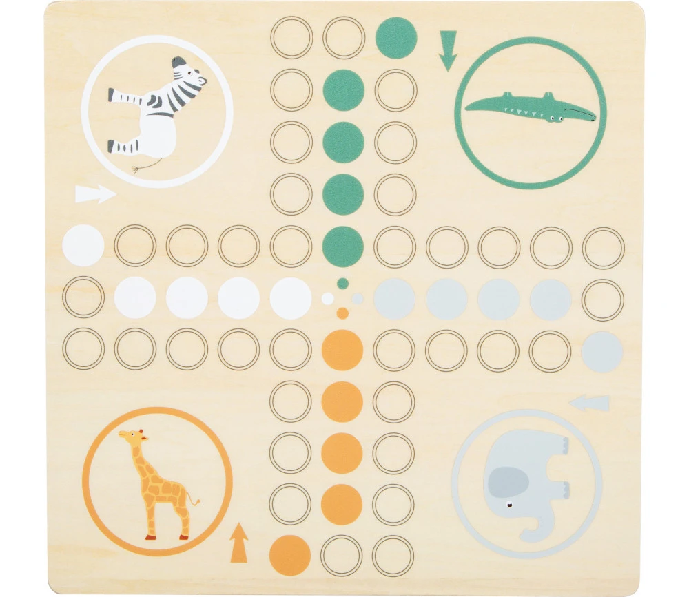 Jeu Petits Chevaux En Bois Version Safari – Image 4