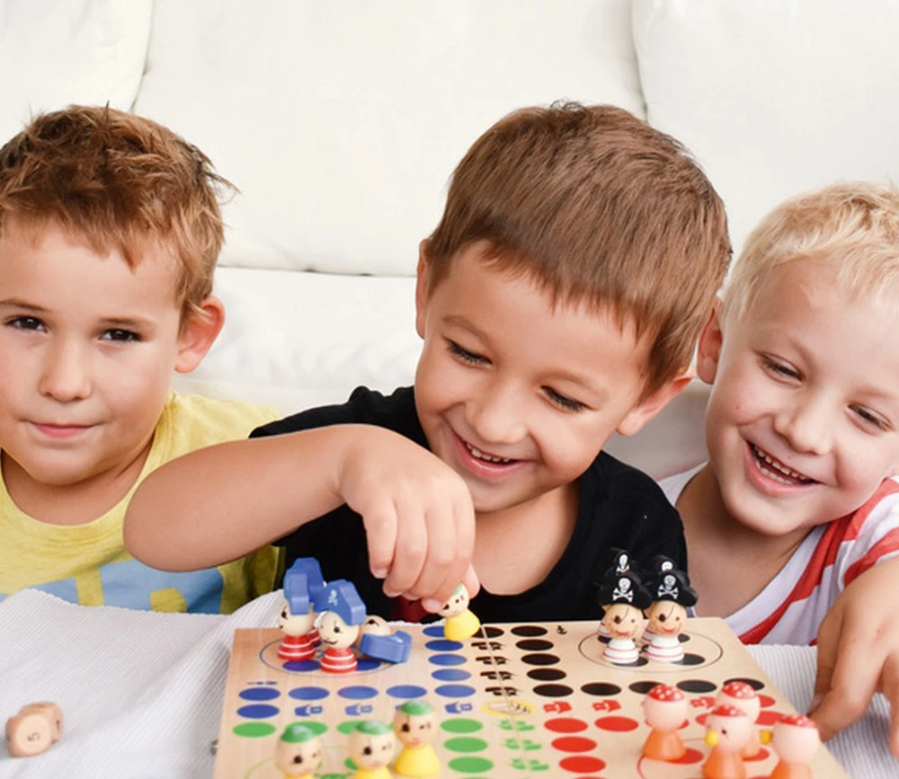 Jeu Petits Chevaux - Ludo Pirate En Bois – Image 5