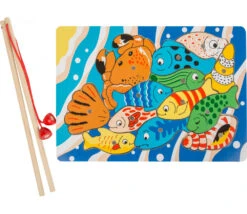 Jeu Puzzle Pêche à La Ligne Aimantée En Bois 13 Pièces