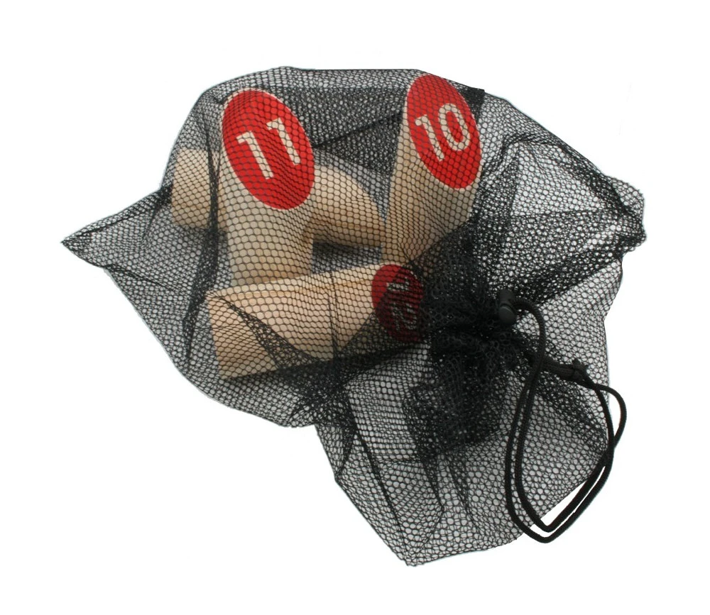 Jeu Quilles Finlandaises En Bois Numérotées 1 à 12 Avec Sac – Image 2