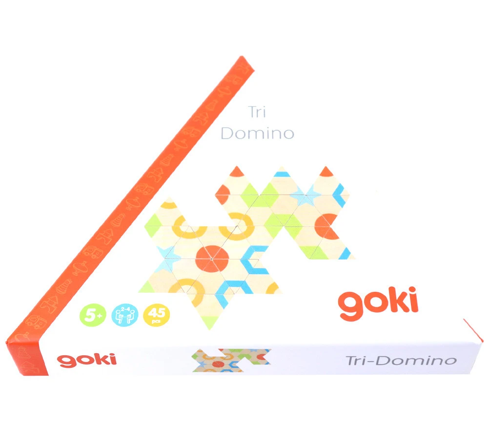 Jeu Tri-dominos Des Couleurs En Bois - 45 Pièces – Image 4