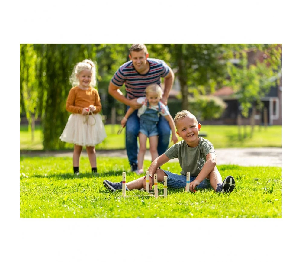 Jeux Adresse Cible De Lancer Bois Avec Anneaux Naturel – Image 6