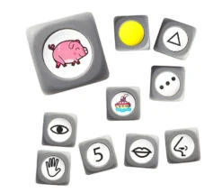 Kit 10 Grands Dés éducatifs 3.5 Cm