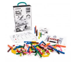 Kit Activités Réglettes Cuisenaires - 250 Cubes Et Bâtonnets Calcul Et Jeux + Fiches