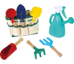 Kit Petit Jardinier : Sac 6 Outils Jardin + 1 Arrosoir Vaporisateur