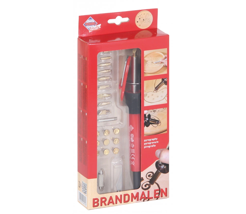Kit Pyrograveur Avec 20 Pointes Pour Loisirs Créatifs – Image 2