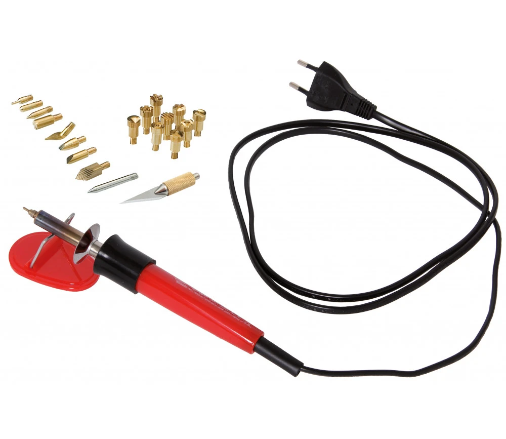 Kit Pyrograveur Avec 20 Pointes Pour Loisirs Créatifs