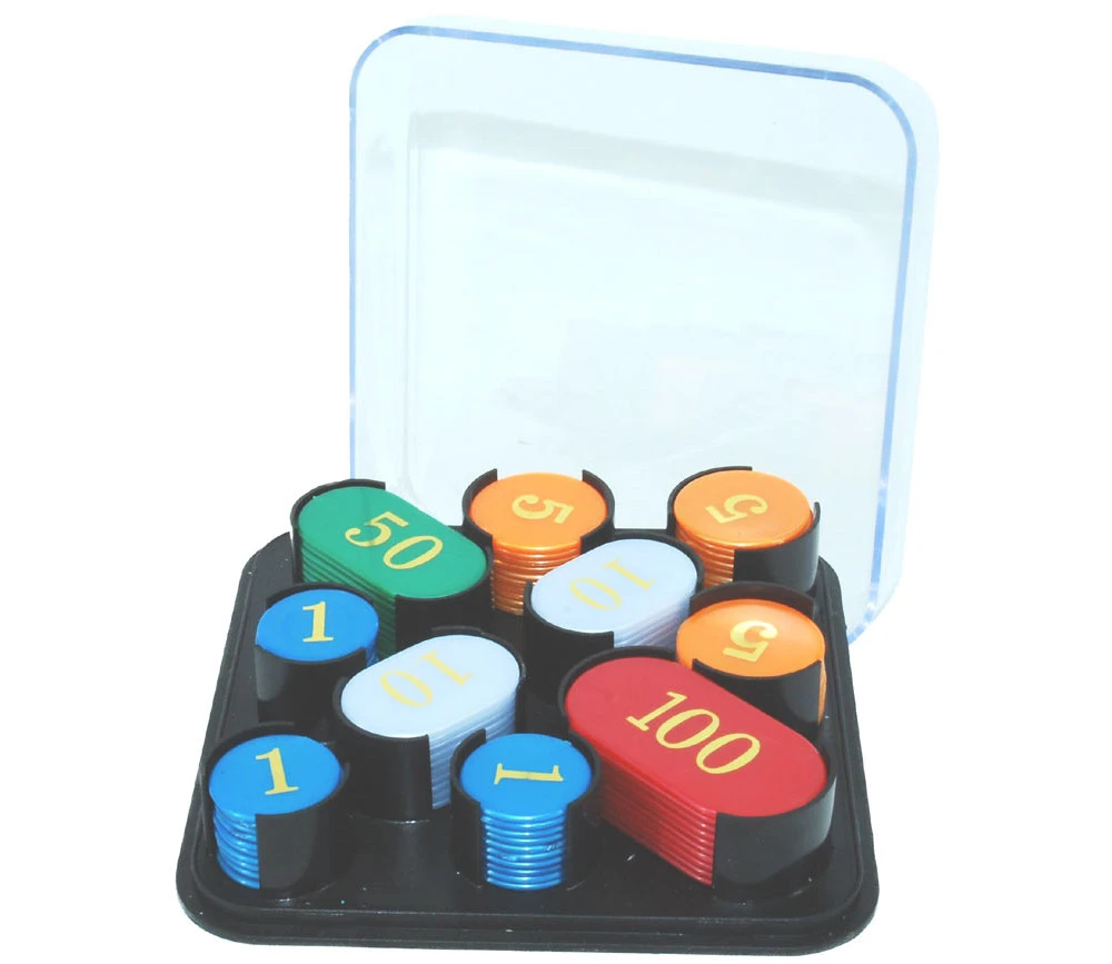 Boite 100 Jetons Numérotés Pour Jeux Boite Carré