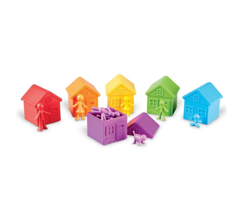 Matériel éducatif : 6 Maisons + 36 Personnages : Manipulation, Tri Et Calcul – Image 8