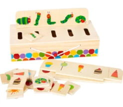 Boite Jeu Tri Des Images - Chenille Qui Fait Des Trous