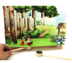 Mini Théâtre En Bois Petit Chaperon Rouge