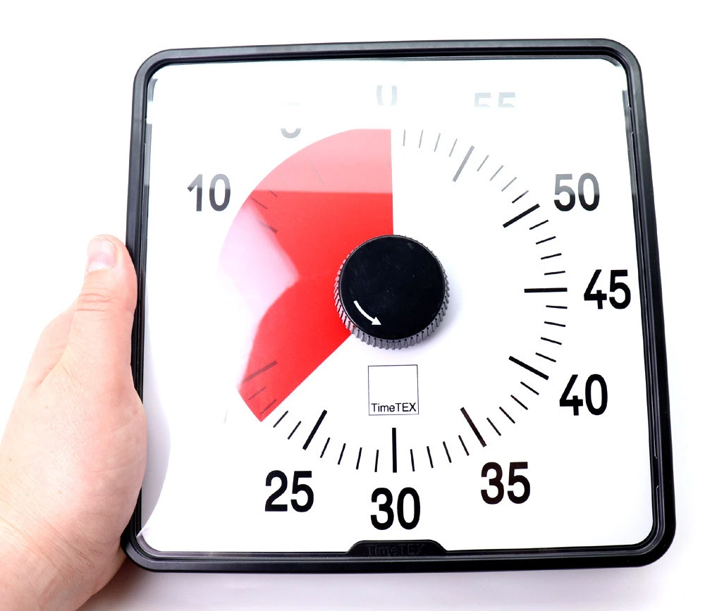 Minuteur Décompteur Cadran Rouge - 20 Cm – Image 4