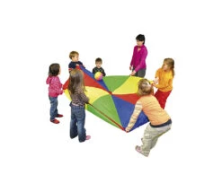 Parachute 300 Cm - Jeu Coordination Coopératif 3 Mètres