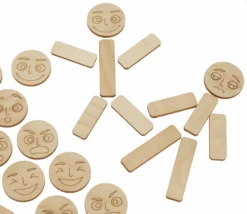 Personnages En Bois émotions - 40 Pièces