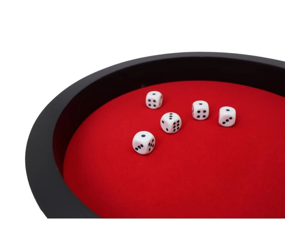 Piste Dés Rouge Et Noire De 30 Cm Avec 5 Dés – Image 2