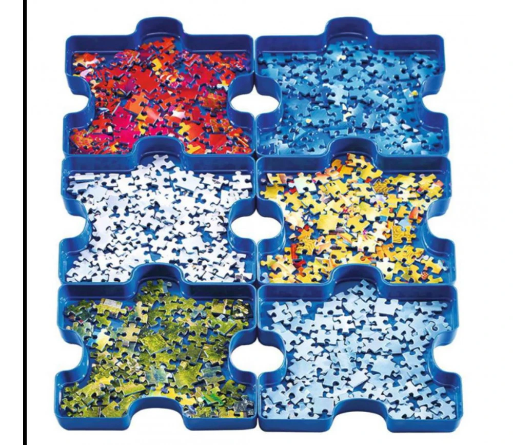 6 Plateaux Trieurs Pièces Puzzle RAVENSBURGER