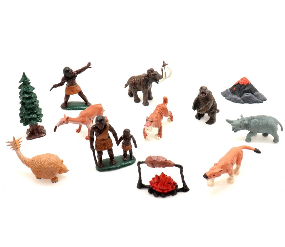 Préhistoire : Set 12 Figurines Livrées Avec Tube De Rangement – Image 4