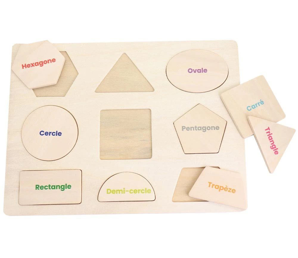 Puzzle En Bois 9 Formes Géométriques – Image 7