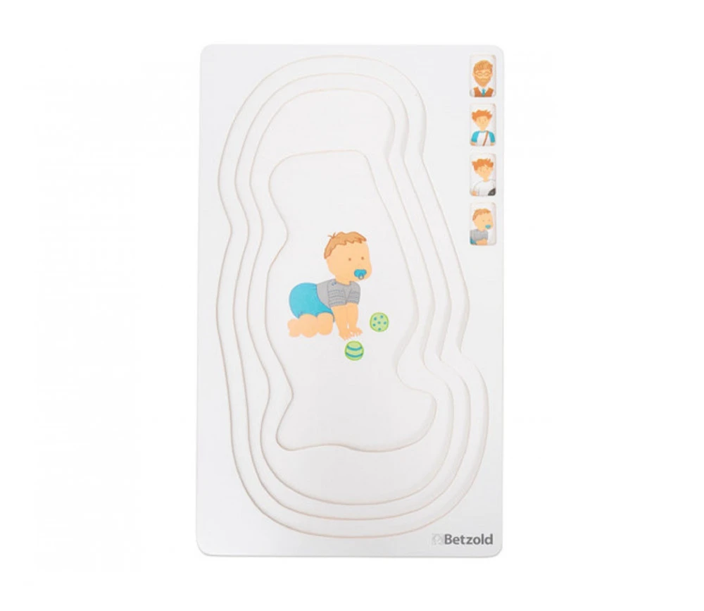 Puzzle Je Grandis "garçon" 4 étages - 28 Pièces En Bois – Image 3