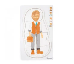 Puzzle Je Grandis "garçon" 4 étages - 28 Pièces En Bois