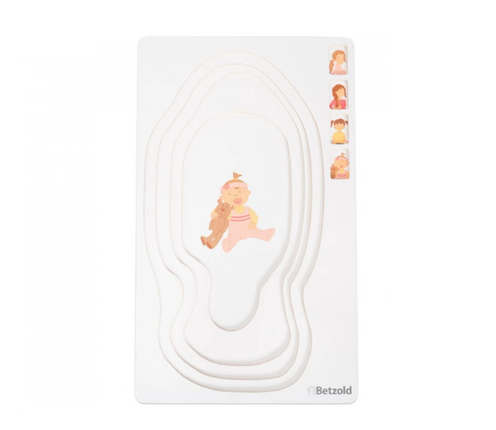 Puzzle Je Grandis "Fille" - 4 étages - 28 Pièces En Bois