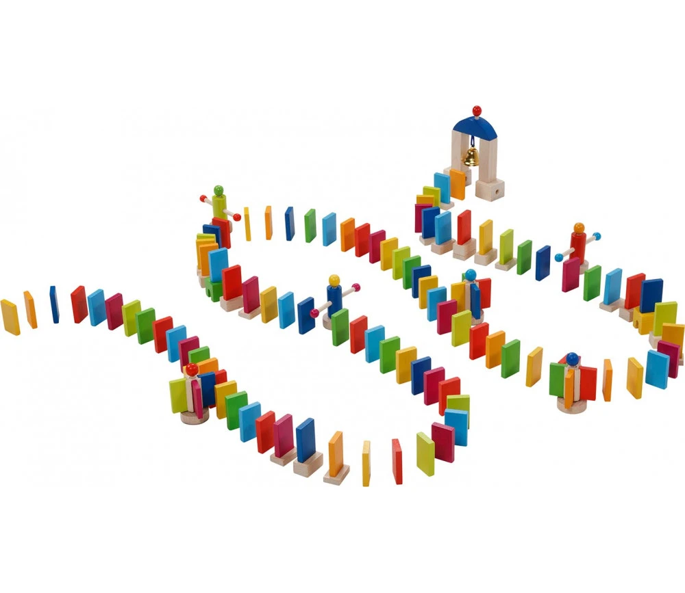 Rallye Dominos Bois Arc En Ciel - 247 Tuiles De 4 X 2.2 Cm – Image 3