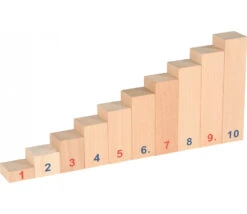 Réglettes Bois Numérotées De Calcul De 1 à 10 Math
