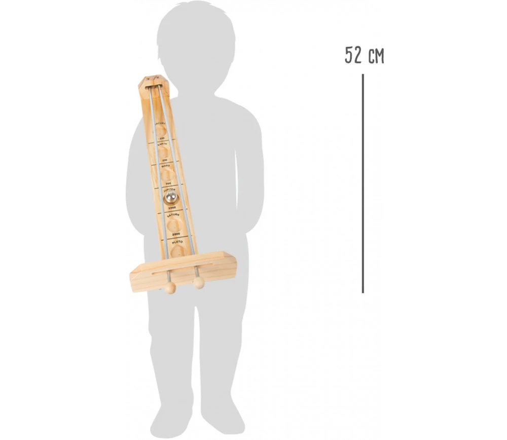 Rolling Ball En Bois Thème Planète 47 Cm – Image 4