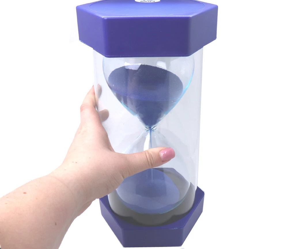 Sablier Ultra Lisible De 15 Minutes - BLEU - 30 Cm GEANT – Image 2