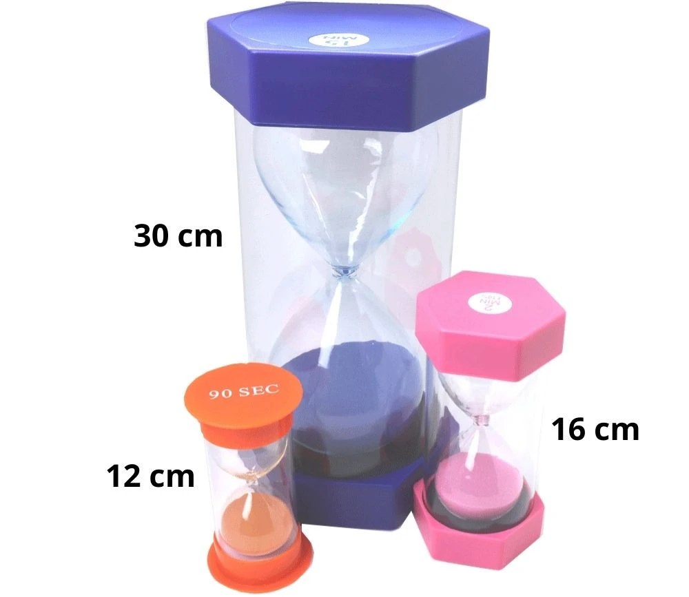 Sablier Ultra Lisible De 15 Minutes - BLEU - 30 Cm GEANT – Image 3