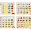Set 4 Plateaux De Logique En Bois - Jeux éducatifs