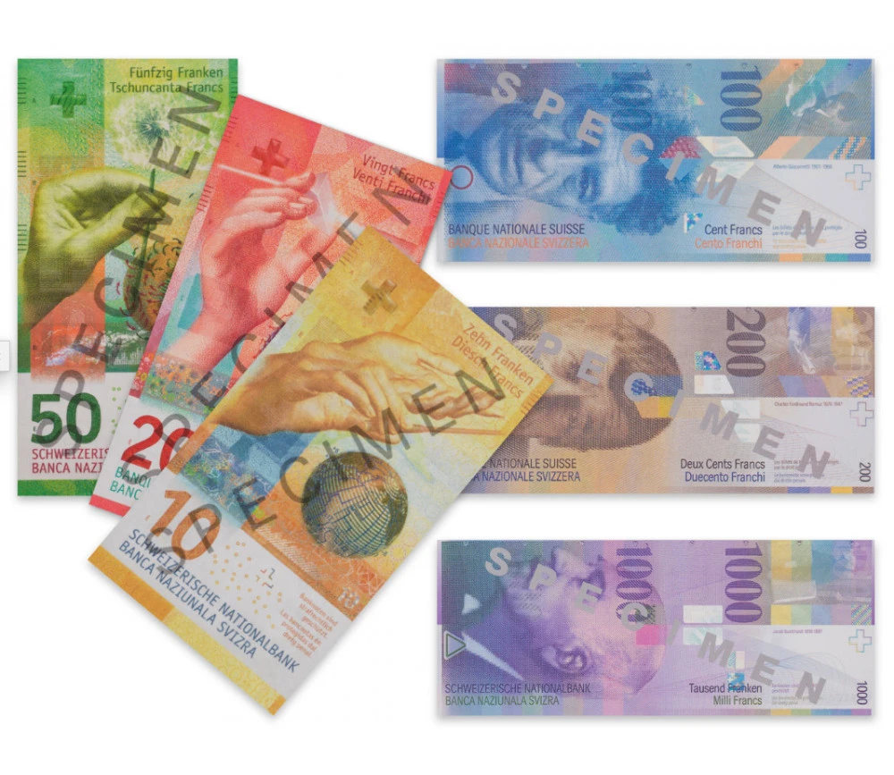 Set 55 Billets Franc Suisse Factices Pour Jeux Argent Très Réalistes