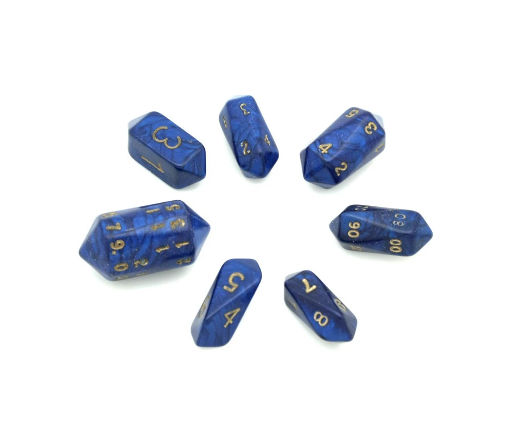 Set 7 Dés Baril Multi-faces Barrel Nacrés