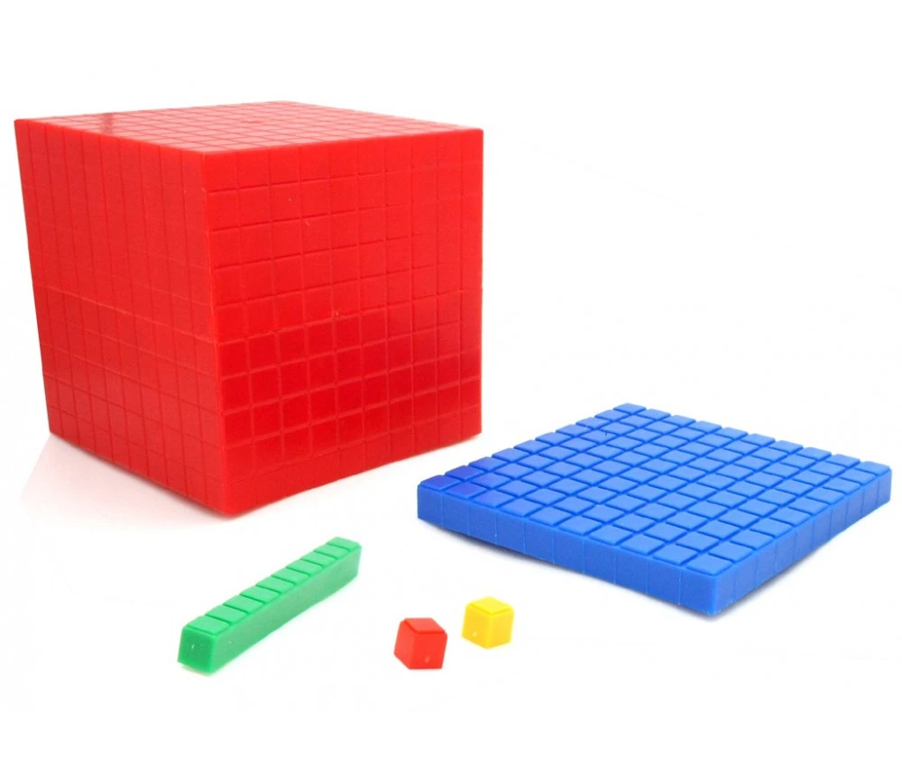 Set Complet Base 10 - 132 Pièces Encastrables Centaines, Dizaines Et Unités Replastic – Image 7