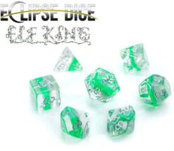 Set De 7 Dés Multifaces Eclipse Vert