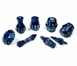 Set De 8 Dés Bleu Nuit - Polyhero Rogue