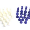 32 Pièces échecs Taille 5 : Pions Bleu/blanc