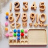 Tableau De Calcul En Bois Montessori + Chiffres Opérations Mathématiques