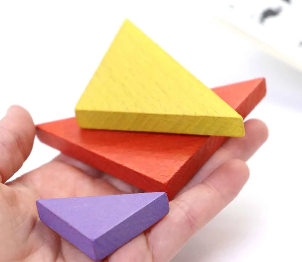 Tangram Bois Couleur 12 Cm. Fabrication Jura – Image 5