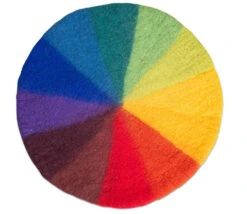 Tapis Arc-en-ciel En Feutrine 50 Cm